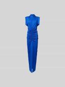 Victoria Beckham Maxikleid mit Raffungen in Bleu, Größe XXS