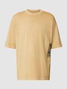 Tom Tailor Denim Oversized T-Shirt mit Label-Print Modell 'overdye' in...
