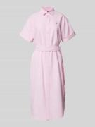 Polo Ralph Lauren Hemdblusenkleid in Midilänge in Rose, Größe XS