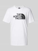 The North Face T-Shirt mit Label-Print Modell 'EASY' in Weiss, Größe X...