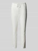 Tom Tailor Regular Fit Hose mit Bindegürtel in Offwhite, Größe 40/28