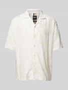 BOSS Freizeithemd mit Allover-Muster in Offwhite, Größe L