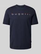 bugatti T-Shirt mit Logo-Print in Marine, Größe M