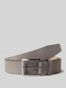 Lloyd Men's Belts Ledergürtel mit Dornschließe in Hellgrau, Größe 110