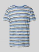 Blend T-Shirt in Melange-Optik in Ocean, Größe M