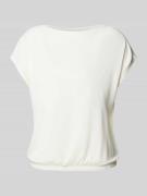 OPUS T-Shirt mit Kappärmeln Modell 'Srippi' in Offwhite, Größe 36