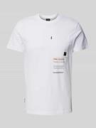 PME Legend T-Shirt mit Label-Print in Weiss, Größe L
