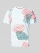 s.Oliver RED LABEL T-Shirt mit Allover-Print Modell 'Big ' in Weiss, G...