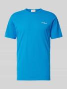 MC2 Saint Barth T-Shirt mit Label-Stitching Modell 'DOVER' in Blau, Gr...