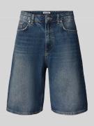 REVIEW Regular Fit Jeansshorts im 5-Pocket-Design in Dunkelblau, Größe...