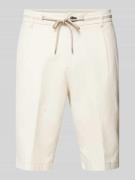 JOOP! Jeans Regular Fit Bermudas mit Bindegürtel Modell 'RUBY' in Beig...