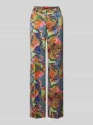 MAX&Co. Regular Fit Stoffhose mit Allover-Print Modell 'STEFY' in Rost...