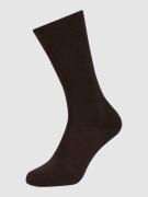 Falke Socken mit elastischen Rippenbündchen Modell 'Family SO' in Dunk...