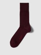 Falke Socken in melierter Optik in Bordeaux, Größe 41/42