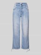 Rich & Royal Regular Fit Jeans mit Tunnelzügen in Jeansblau, Größe 29/...