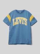 Levi’s® Kids T-Shirt mit Logo-Print in Rauchblau, Größe 152