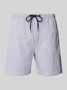 Bruun & Stengade Regular Fit Badehose mit Label-Detail Modell 'BAHIA' ...