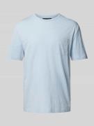 Marc O'Polo T-Shirt mit Brusttasche in Hellblau, Größe S