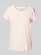 Christian Berg Woman T-Shirt mit Ziersteinbesatz in Hellrosa, Größe 36