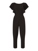 Jake*s Cocktail Jumpsuit mit Volantärmeln in Black, Größe 40