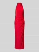 Unique Abendkleid mit Raffungen in Rot, Größe 32