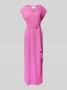 Selected Femme Midikleid mit Bindegürtel Modell 'ESSENTIAL' in Pink, G...