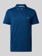 Joy Poloshirt mit Label-Stitching Modell 'CLAAS' in Blau, Größe 48