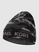 Michael Kors Mütze mit Camouflage-Muster in Black, Größe One Size