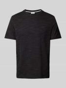 s.Oliver RED LABEL T-Shirt in Melange-Optik in Black, Größe S