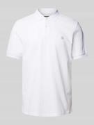 Marc O'Polo Regular Fit Poloshirt mit Label-Stitching in Weiss, Größe ...