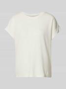 Milano Italy T-Shirt mit Kappärmeln in Offwhite, Größe XL