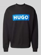 Hugo Blue Sweatshirt mit Stehkragen Modell 'Niero' in Black, Größe L