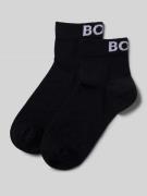 BOSS Socken mit Label-Stitching im 2er-Pack in Black, Größe 35/38