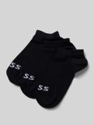 BOSS Sneakersocken mit Label-Detail im 3er-Pack in Black, Größe 35-38