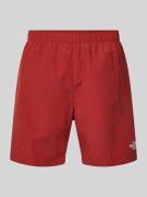 The North Face Shorts mit Label-Print Modell 'WATER' in Rot, Größe XS