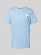 The North Face T-Shirt mit Label-Print Modell 'REDBOX' in Blau, Größe ...