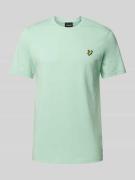 Lyle & Scott T-Shirt mit Logo-Patch in Mint, Größe L