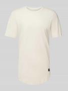 Jack & Jones T-Shirt mit abgerundetem Saum Modell 'ENOA' in Offwhite, ...