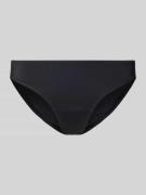 Magic Bodyfashion Bikini-Hose im unifarbenen Design in Black, Größe S