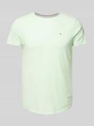 Tommy Jeans T-Shirt in melierter Optik in Lind, Größe M