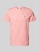 Tommy Jeans T-Shirt mit Label-Stitching in Rose, Größe S