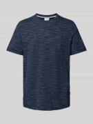 s.Oliver RED LABEL T-Shirt in Melange-Optik in Marine, Größe S