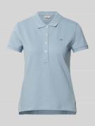 Gant Slim Fit Poloshirt mit Label-Stitching in Hellblau, Größe S