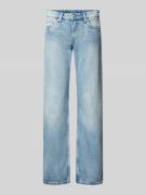 WEEKDAY Straight Fit Jeans im Used-Look Modell 'Arrow' in Jeansblau, G...