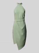 Lipsy Knielanges Kleid in unifarbenem Design in Hellgruen, Größe 34