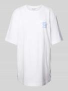 Tom Tailor Denim Oversized T-Shirt mit Statement-Stitching in Weiss, G...