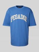 Pegador Oversized T-Shirt mit Label-Print Modell 'GILFORD' in Blau, Gr...