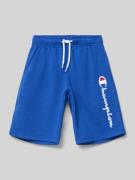 CHAMPION Sweatshorts mit Logo-Stitching in Royal, Größe 116