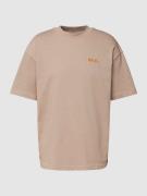 Balr. T-Shirt mit Label-Stitching Modell 'Game of the Gods' in Beige, ...
