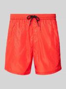 Guess Badehose mit Logo-Muster in Rot, Größe S